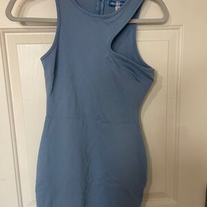 Urban Outfitters One Shoulder Blue Dress